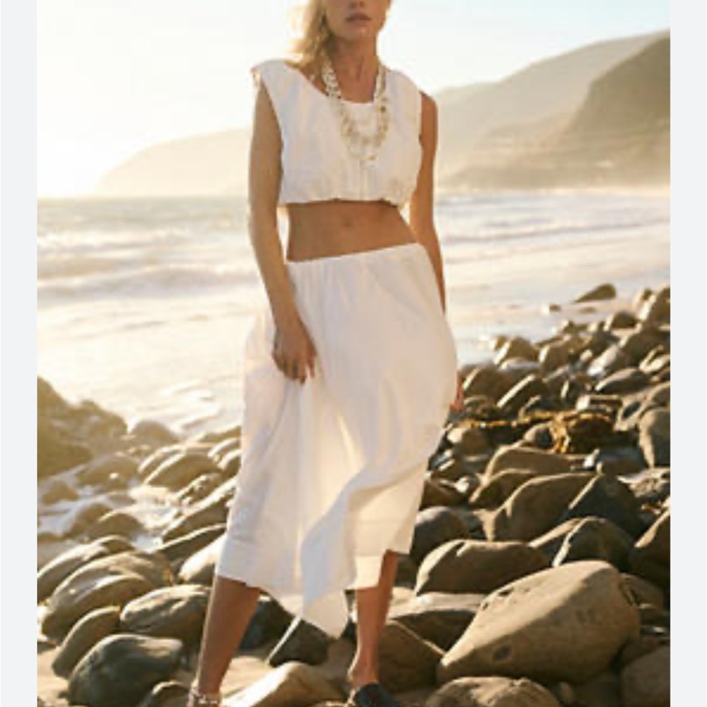 Free People Ivory Like A Wave Set